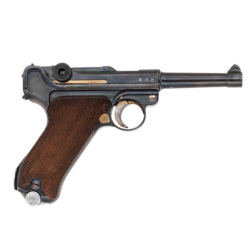 **Mauser S/42 G Date P08 Luger Pistol with Holster 