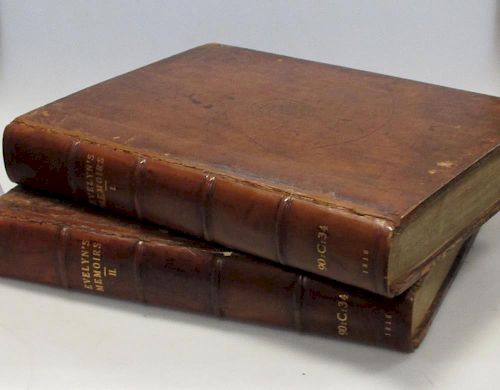 BRAY (William, Editor) Memoirs illustrative of the Life and Writings of John Evelyn..., 2 vols. 1818