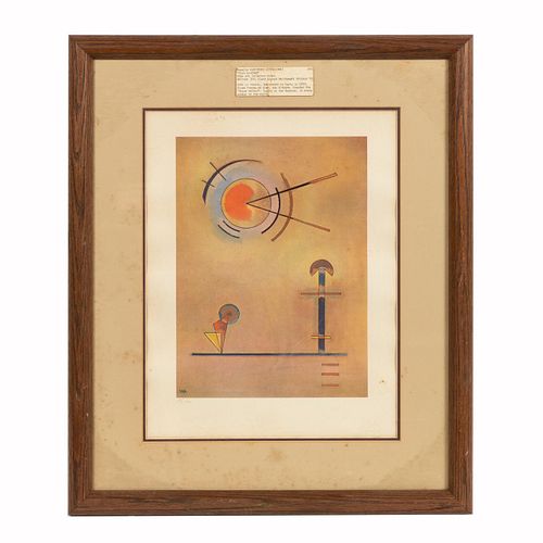 WASSILY KANDINSKY, ABSTRACT LITHOGRAPH, FRAMED