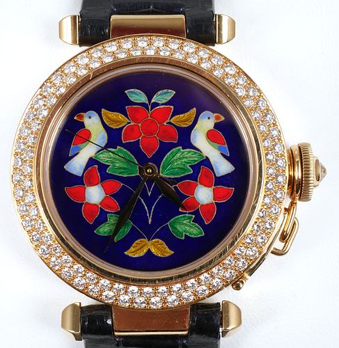 CARTIER Ltd Ed Pasha # 8/10 18k Gold Watch
