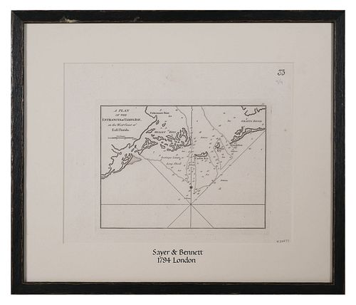 SAYER & BENNETT, Map of Tampa Bay, 1794