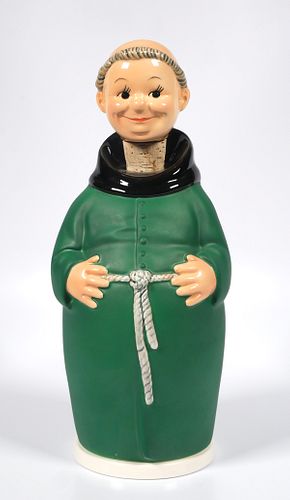 Goebel Green Friar Tuck Decanter Cigarette Holder 