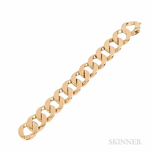 Tiffany & Co. 14kt Gold Curb Link Bracelet