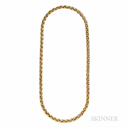 Tiffany & Co. 18kt Gold Rope Chain Necklace