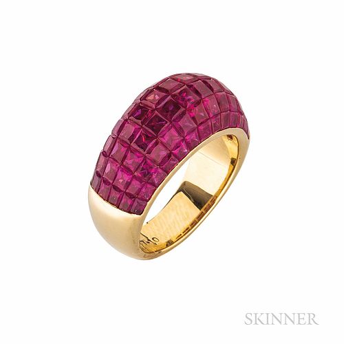 18kt Gold and Ruby Ring
