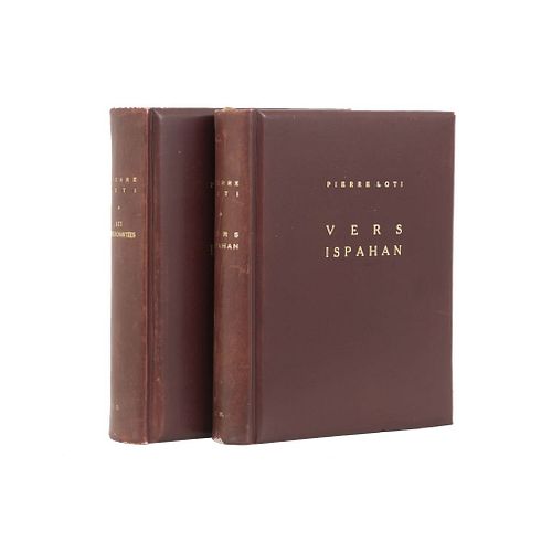 Libros de literatura del autor Loti, Pierre. Les Désenchantéss. París: Calmann Lévy, 1936. b) Vers Ispahan. Piezas: 2.