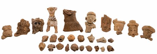Pre-Columbian Figurine Fragment Assortment