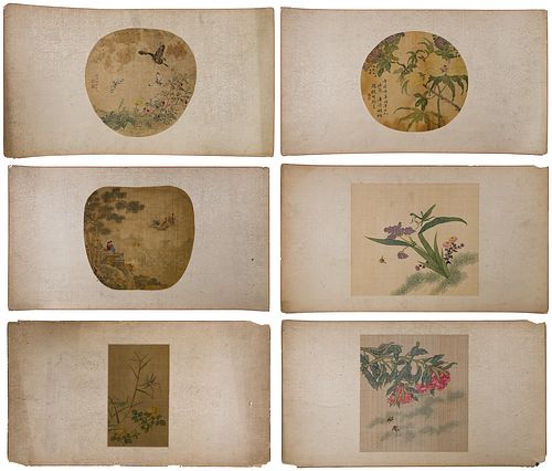 Chinese Watercolor on Silk Assortment