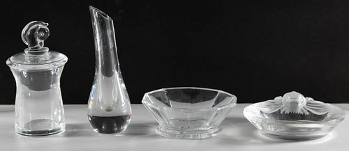 Lalique, Steuben and Baccarat Crystal Assortment
