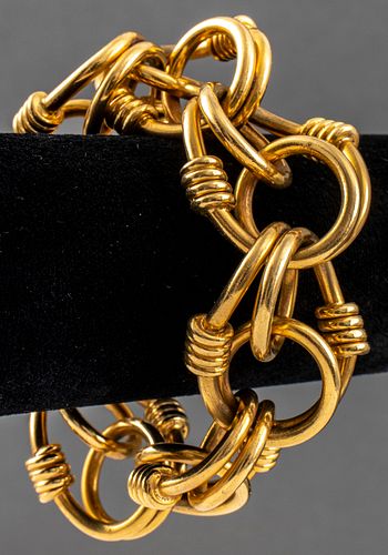 Van Cleef & Arpels 18K Yellow Gold Link Bracelet