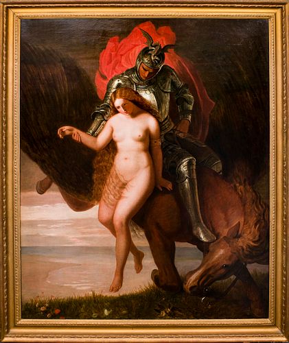 Joseph Severn "Angelica Rescued" Oil on Canvas