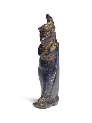 An Egyptian Lapis Lazuli Goddess
Height 1 inch.