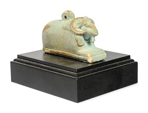 An Egyptian Faience Khnum
Height 1 1/4 inches. 
