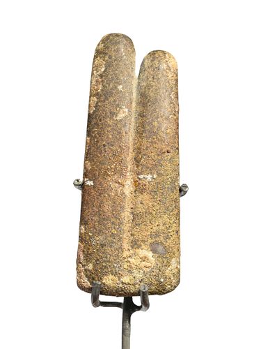 An Egyptian Slate Two-Fingers Amulet
Height 3 inches. 
