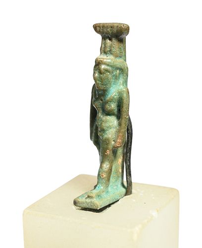 An Egyptian Faience Nephthys
Height 1 1/8 inches.