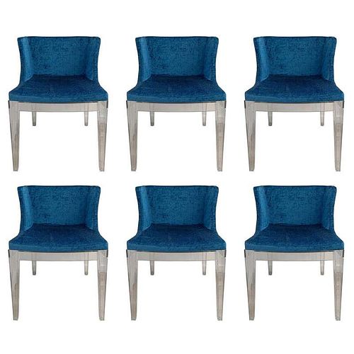 6 Mademoiselle Chairs By Philippe Starck For Kartell