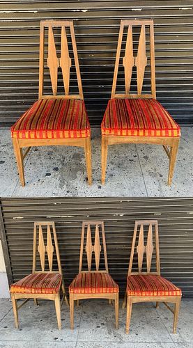 Set of 5 Mid Century Modern Dining Chairs