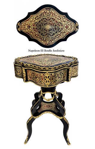 Exceptional Napoleon III Boulle Bronze Jardiniere