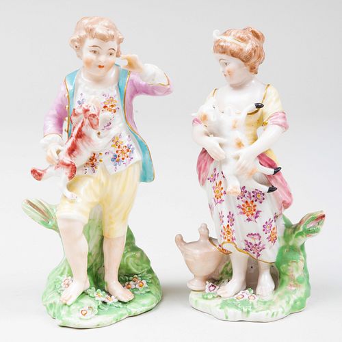 Pair of English Porcelain Figures