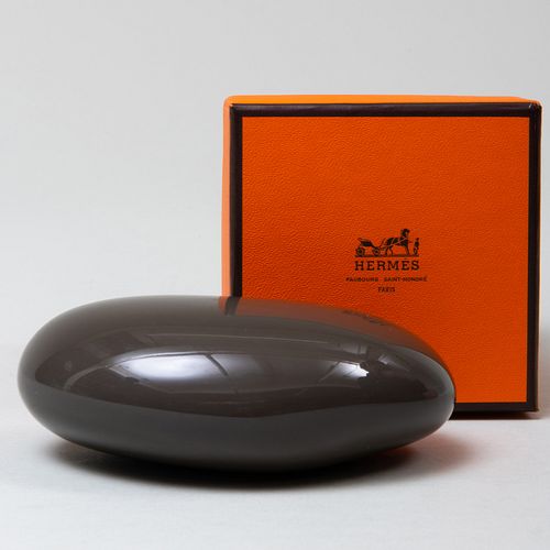 Hermes Lacquered Stone Paperweight 