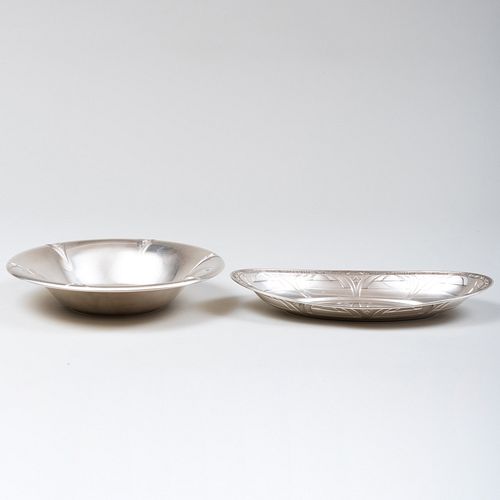 Two American Silver Dishes