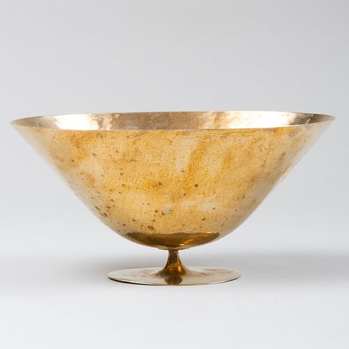 Modern Patinated Metal Compote