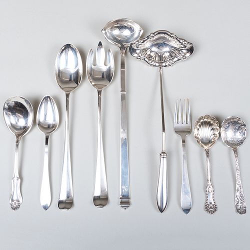 Group of Tiffany & Co. and American Silver Serving Pieces