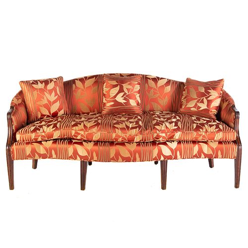 Federal Mahogany Upholstered Sofa