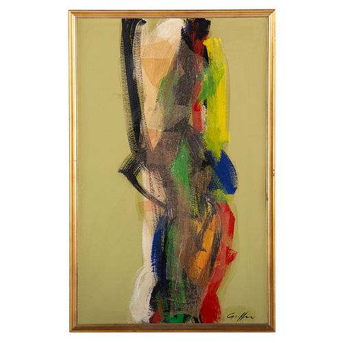 Cornelius E. H. Griffin. Green Abstract, oil