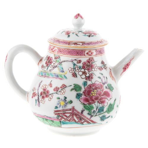 Chinese Export Famille Rose Teapot