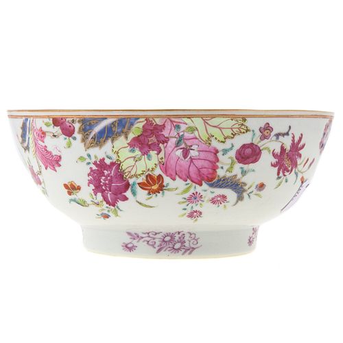 Chinese Export Tobacco Leaf Bowl