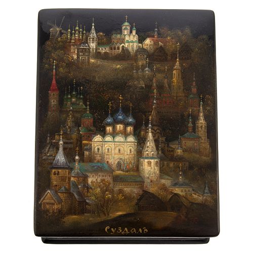 Russian Painted Lacquer Box