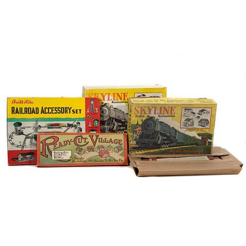 Skyline and Terre Town Cardboard Railroad Accessories