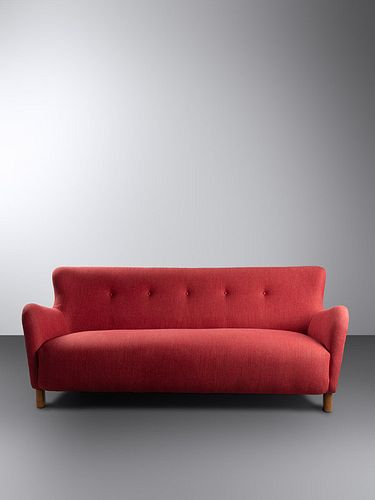 Fritz Hansen
Denmark, Mid 20th Century
Sofa, model 1669A
