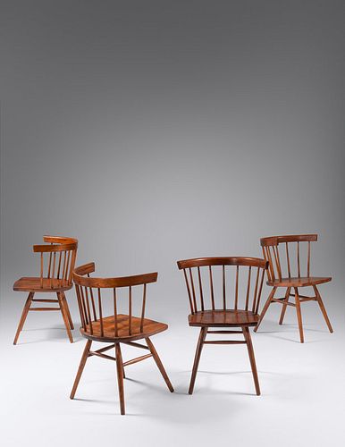 George Nakashima
(Japanese/American, 1905-1990)
Set of Four Dining Chairs