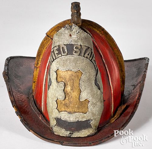 New York painted fire hat by Wilson