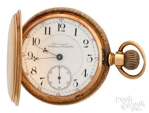Waltham Vanguard 14K gold pocket watch, #7001614.