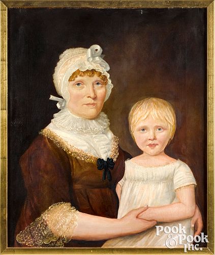 American oil on canvas portrait
