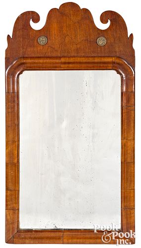 Small Queen Anne mahogany mirror, ca. 1760