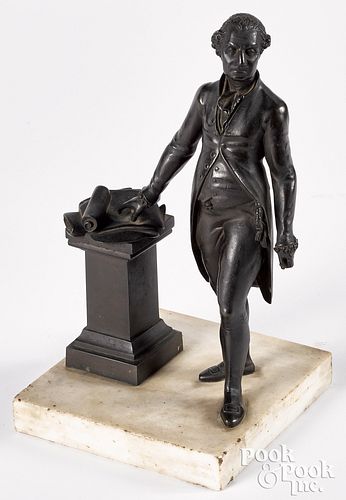Patinated bronze of George Washington, 19th c.