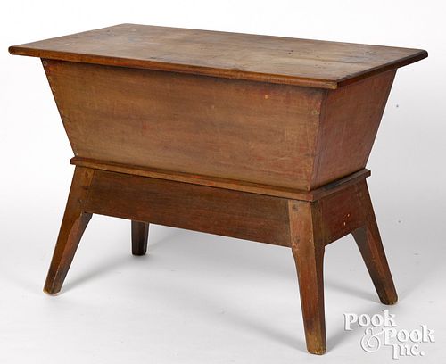 Painted poplar doughbox table, early 19th c.