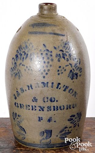 Western Pennsylvania two-gallon stoneware jug