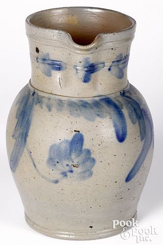 Mid Atlantic stoneware pitcher, 19th c.