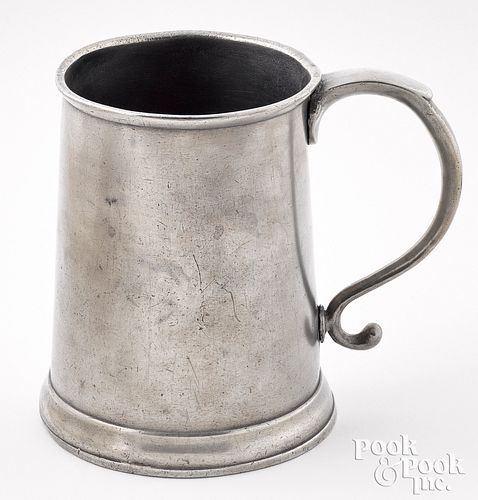 Providence, Rhode Island pewter mug, ca. 1800