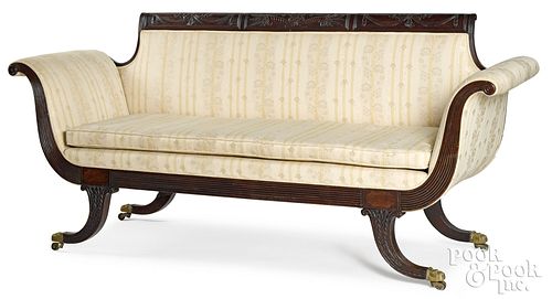 New York Federal mahogany sofa, ca. 1810