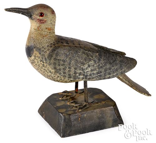 Maine carved and painted flicker, 19th c.