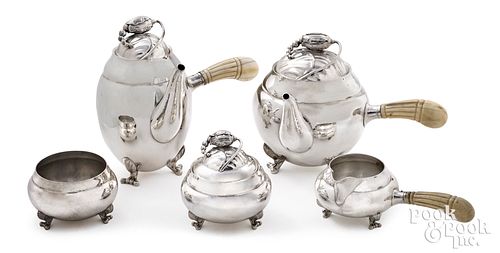 M. Fred Hirsch sterling tea and coffee service