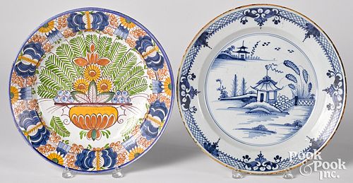 Two Delft chargers, 18th c.