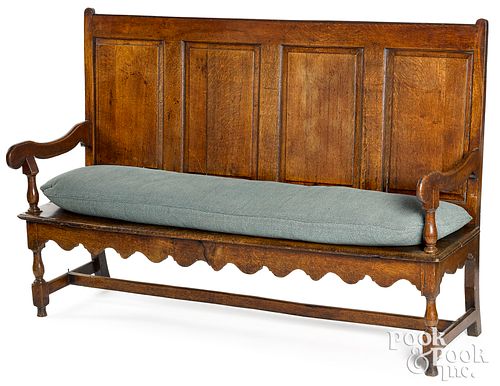 George I settle bench, ca. 1740