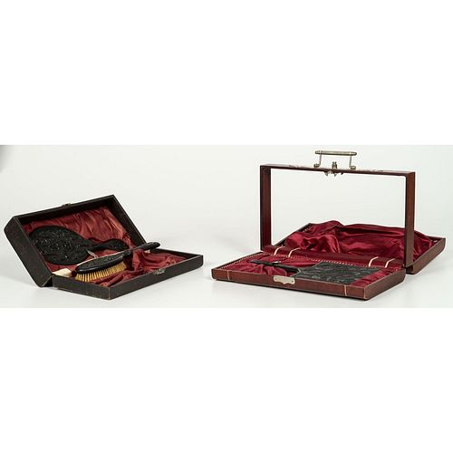 Two Thermoplastic Vanity Sets